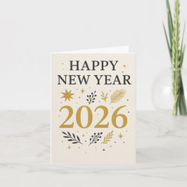 Tarjeta Festiva año nuevo feliz