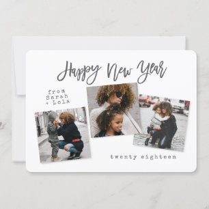 TARJETA FESTIVA AÑO NUEVO FELIZ URBANO MODERNO