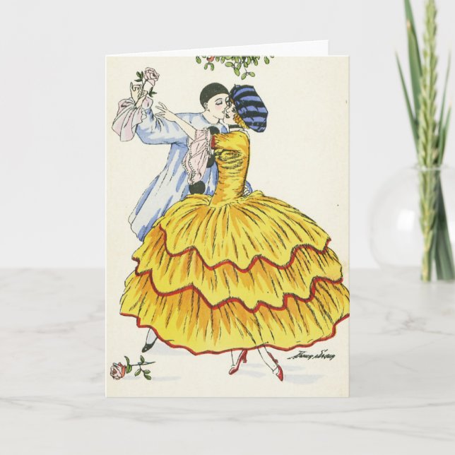 Tarjeta Festiva Año Nuevo francés (Anverso)