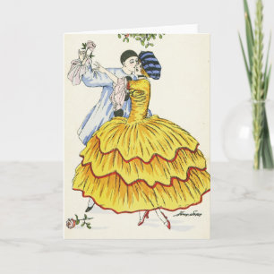 Tarjeta Festiva Año Nuevo francés