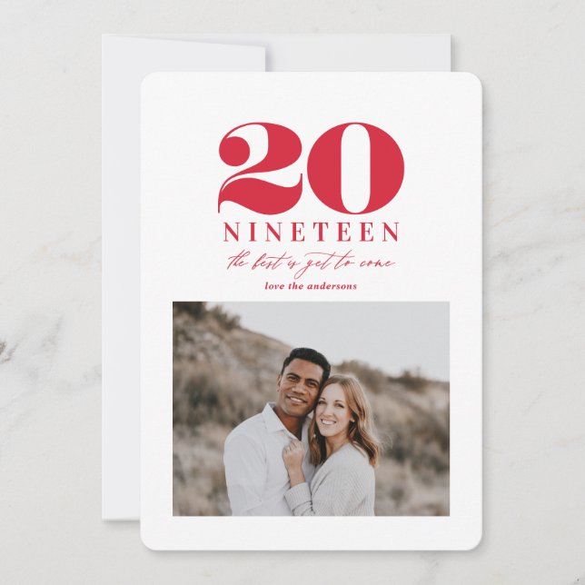 Tarjeta Festiva Año nuevo gráfico (Anverso)