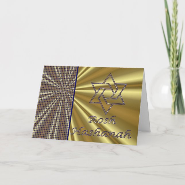 Tarjeta Festiva Año Nuevo judío de Rosh Hashanah (Anverso)