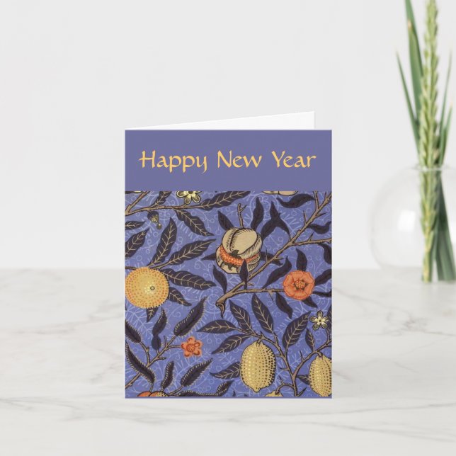 Tarjeta Festiva Año Nuevo judío feliz de la granada (Anverso)