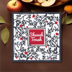 Tarjeta Festiva Año Nuevo Judío Rosh Hashaná Shana Tovah