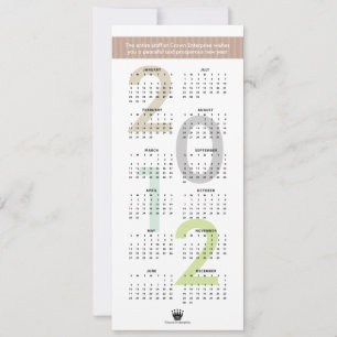 Tarjeta Festiva Año nuevo logo del personalizado de pancartas marr