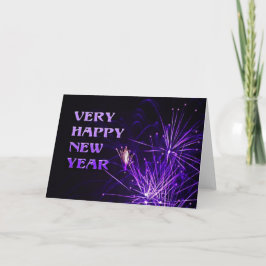 Tarjeta Festiva Año nuevo muy feliz