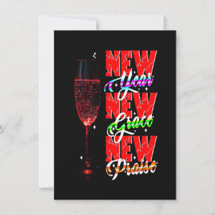 Tarjeta Festiva Año Nuevo Nueva Gracia Nuevo Alabanza