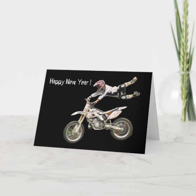 Tarjeta Festiva Años Nuevos aéreos (Anverso)