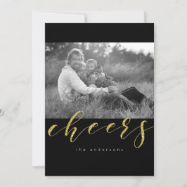 Tarjeta Festiva Años nuevos Purpurinoso