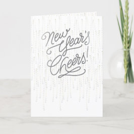 Tarjeta Festiva Años nuevos vitorean burbujas - Stardust