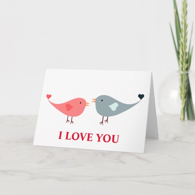 Tarjeta Festiva Antecedentes de amor Te amo (Anverso)