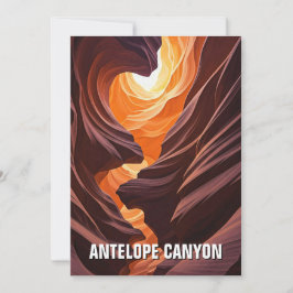 Tarjeta Festiva Antelope Canyon Souvenir