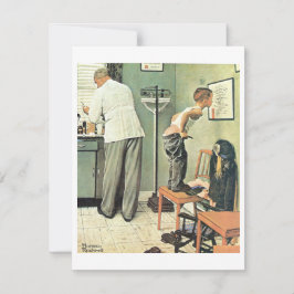 Tarjeta Festiva Antes Del Disparo De 1958 Norman Rockwell