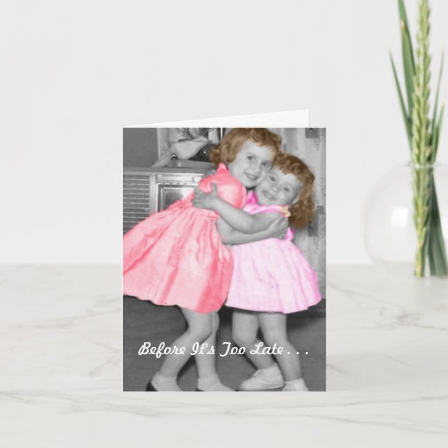 Tarjeta Festiva Antes es demasiado tarde un poema de Frank Herbert (Anverso)