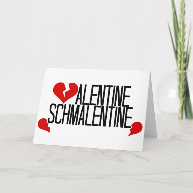 Tarjeta Festiva Anti Valentine (Anverso)