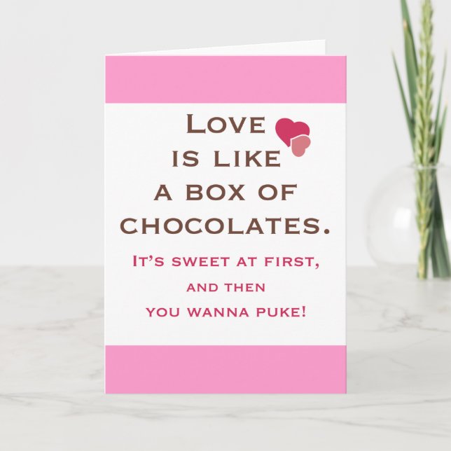 Tarjeta Festiva Anti-Valentine's Day Cards (Anverso)