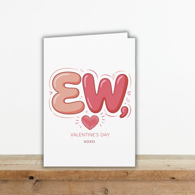 Tarjeta Festiva Anti Valentines Day Ew Couple Humor Sarcastic (Subido por el creador)