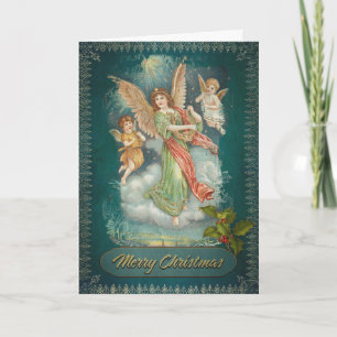 Tarjeta Festiva Antigüedad de los Navidades míos y bendecidos