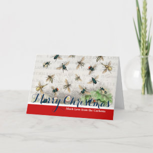 Tarjeta Festiva Antiguo bebe trabajador de la miel Reina abeja ven