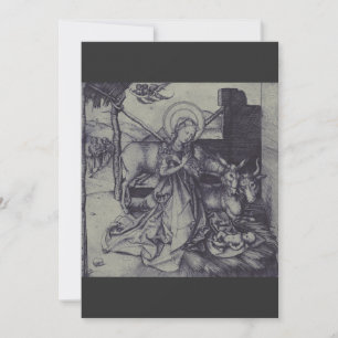 Tarjeta Festiva Antiguo belén de Jesucristo