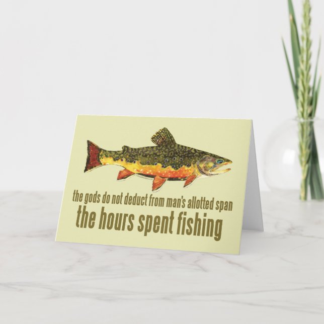 Tarjeta Festiva Antiguo dicho de pesca (Anverso)