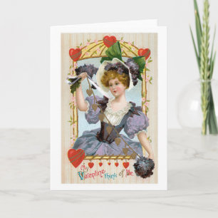Tarjeta Festiva Antiguo San Valentín