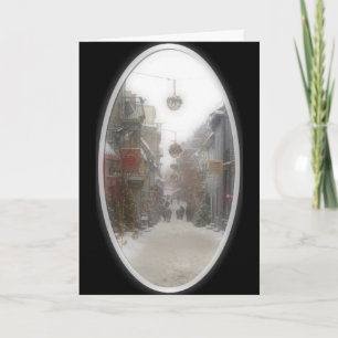 Tarjeta Festiva Antiguos Navidades