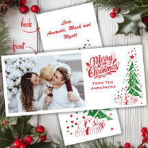 Antiguos Navidades de fotografía Personalizados de