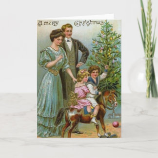 Tarjeta Festiva Antiguos Navidades de moda