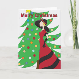 Tarjeta Festiva Antiguos Navidades de moda