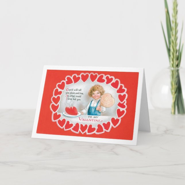 Tarjeta Festiva Antique Valentine (Anverso)