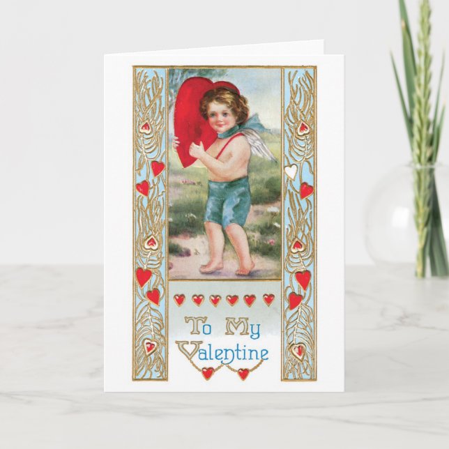 Tarjeta Festiva Antique Valentine (Anverso)