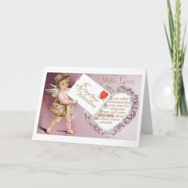 Tarjeta Festiva Antique Valentine (Anverso)