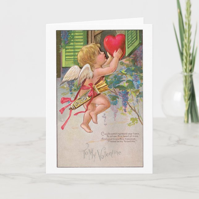 Tarjeta Festiva Antique Valentine (Anverso)