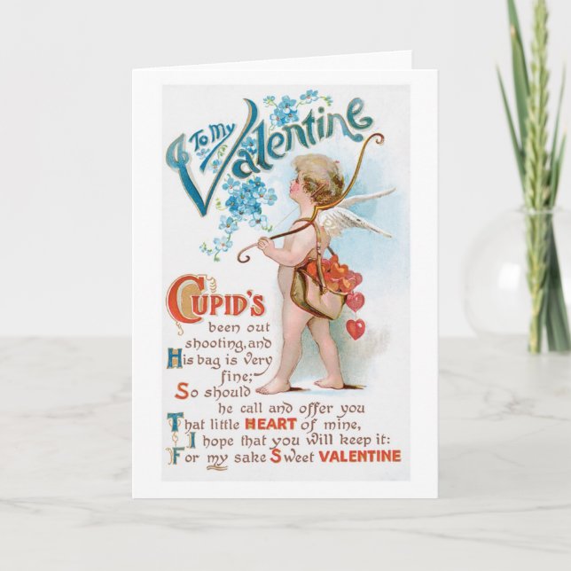 Tarjeta Festiva Antique Valentine (Anverso)