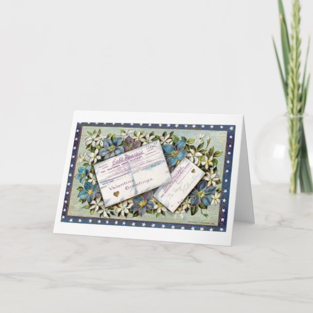 Tarjeta Festiva Antique Valentine (Anverso)
