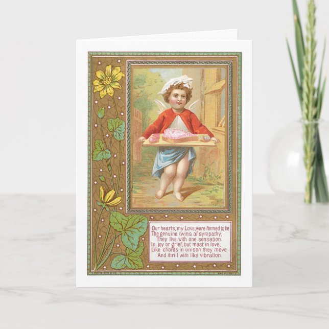 Tarjeta Festiva Antique Valentine (Anverso)
