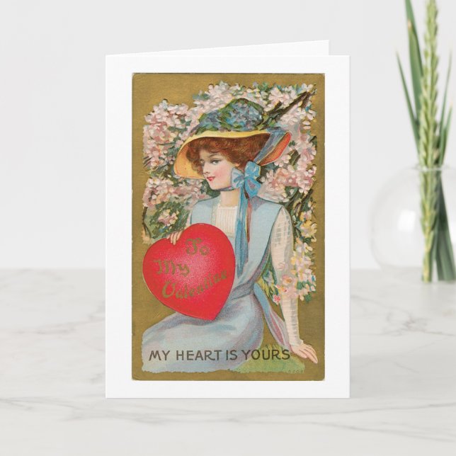 Tarjeta Festiva Antique Valentine (Anverso)
