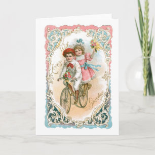 Tarjeta Festiva Antique Valentine