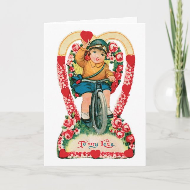 Tarjeta Festiva Antique Valentine (Anverso)