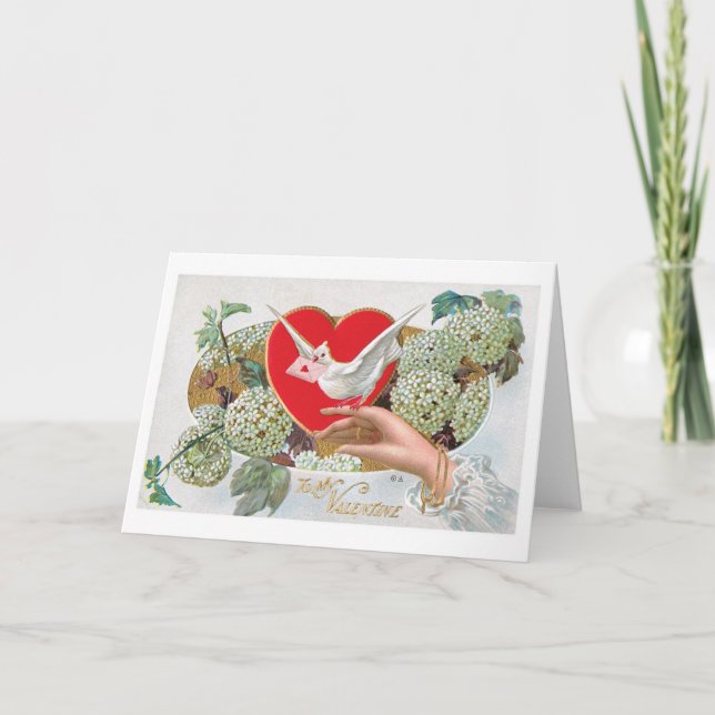 Tarjeta Festiva Antique Valentine (Anverso)