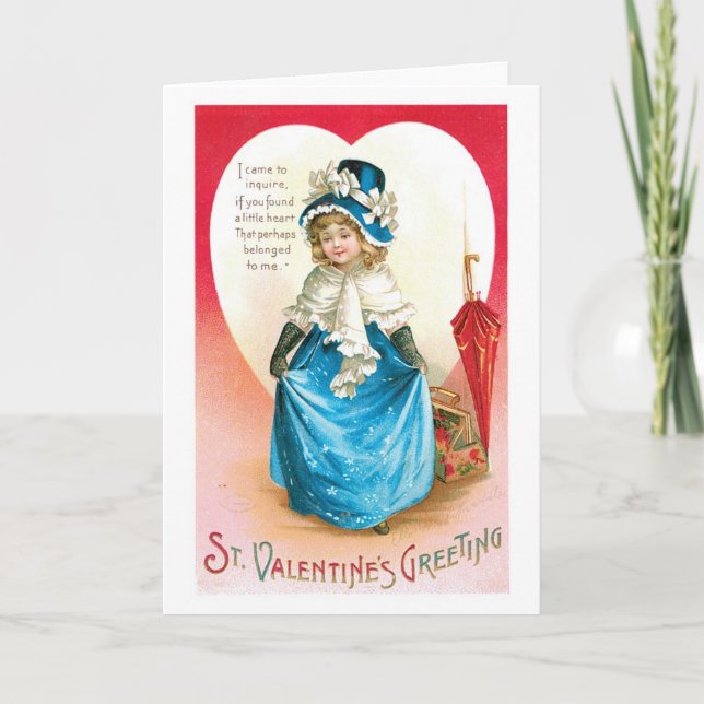 Tarjeta Festiva Antique Valentine (Anverso)
