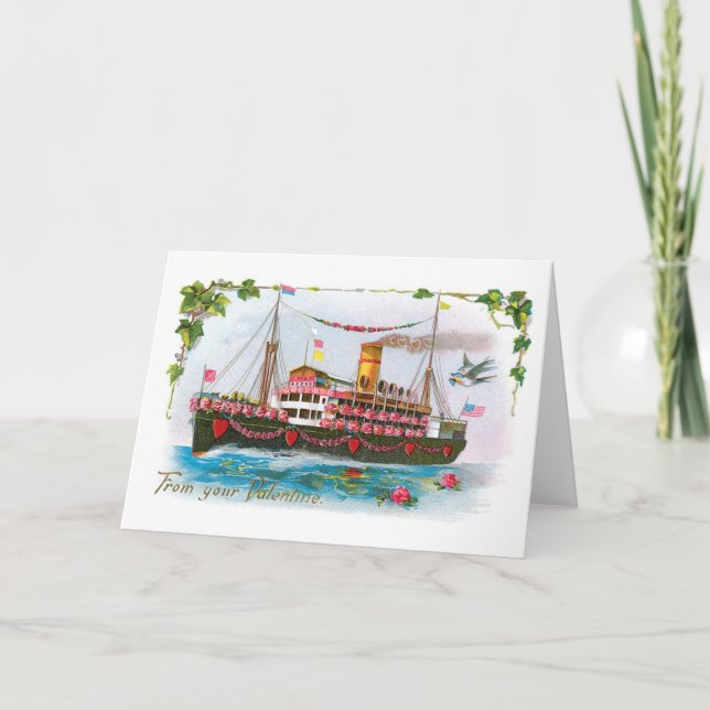 Tarjeta Festiva Antique Valentine (Anverso)