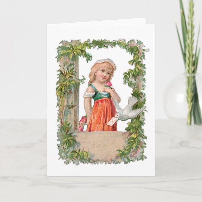 Tarjeta Festiva Antique Valentine (Anverso)