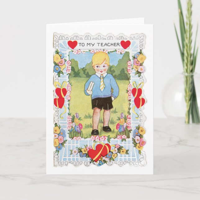 Tarjeta Festiva Antique Valentine (Anverso)