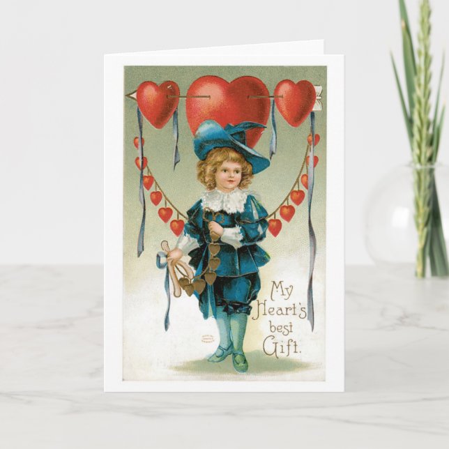 Tarjeta Festiva Antique Valentine (Anverso)