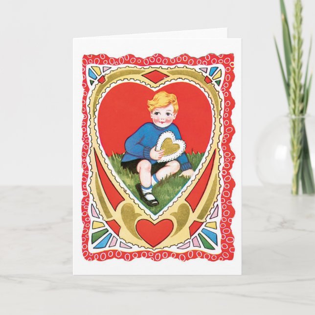Tarjeta Festiva Antique Valentine (Anverso)