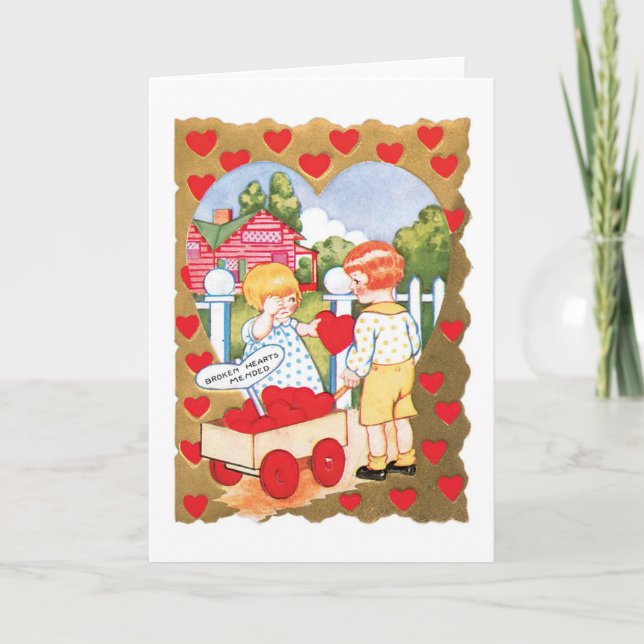 Tarjeta Festiva Antique Valentine (Anverso)