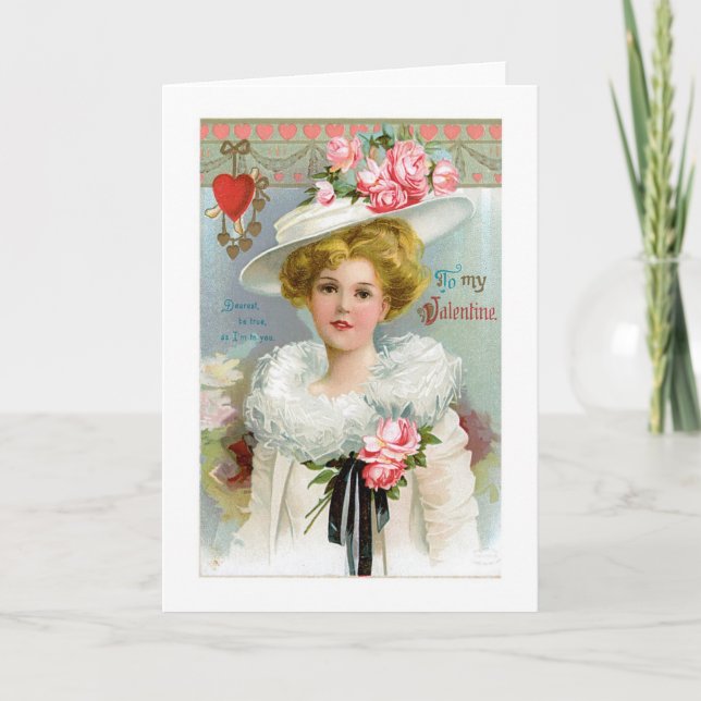 Tarjeta Festiva Antique Valentine (Anverso)