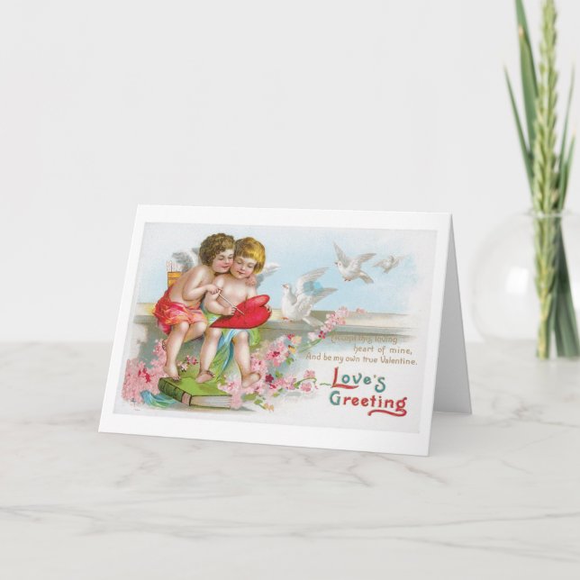 Tarjeta Festiva Antique Valentine (Anverso)